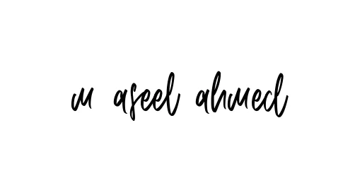 Handwritten Signature for M-aseel-ahmed - Style 143 Online