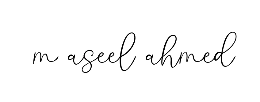Handwritten Signature for M-aseel-ahmed - Style 147 Online