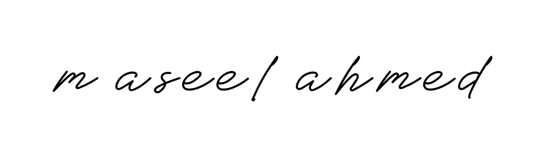 Handwritten Signature for M-aseel-ahmed - Style 152 Online