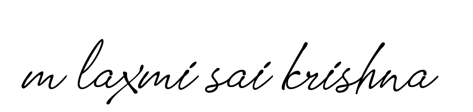 Handwritten Signature for M-laxmi-sai-krishna- - Style 151 Online