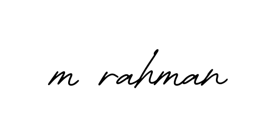 M-rahman signature