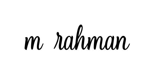 M-rahman signature