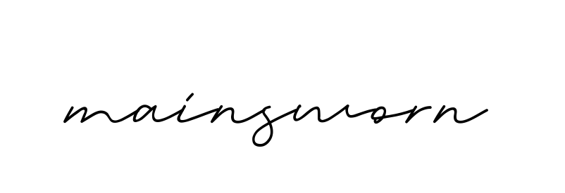 Mainsworn signature