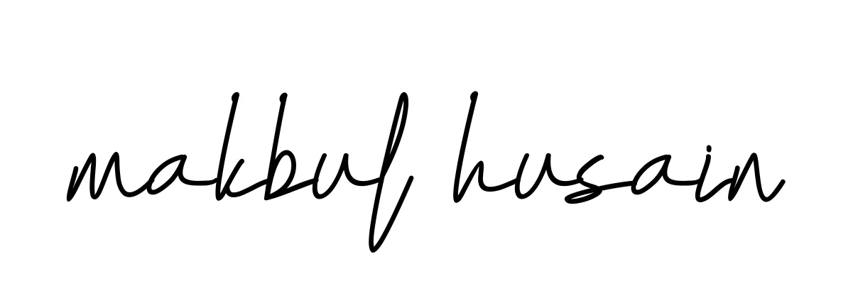 Makbul-husain signature