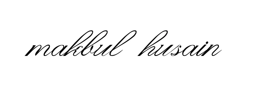 Makbul-husain signature