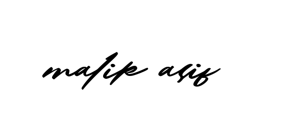Handwritten Signature for Malik-asif - Style 140 Online