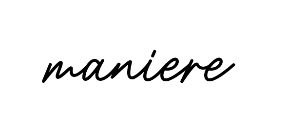 Maniere signature