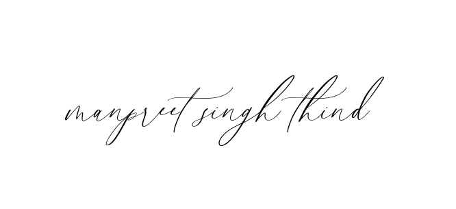 Handwritten Signature for Manpreet-singh-thind - Style 134 Online