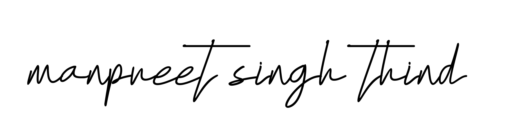 Handwritten Signature for Manpreet-singh-thind - Style 155 Online
