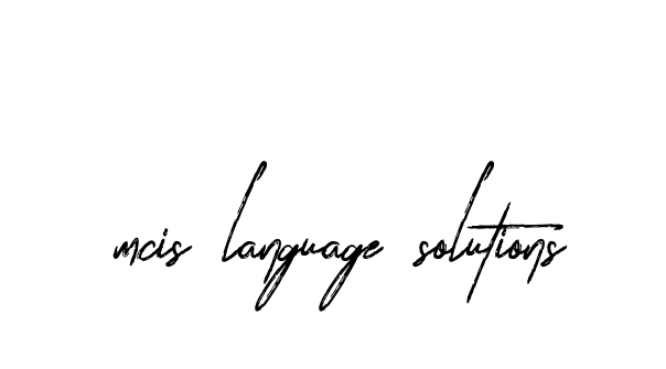 Handwritten Signature for Mcis-language-solutions - Style 133 Online