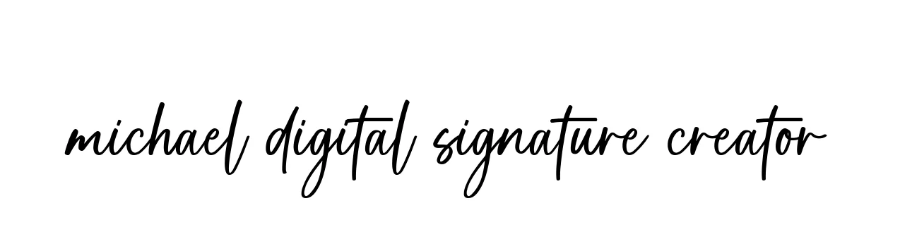 Handwritten Signature for Michael-digital-signature-creator - Style 142 Online