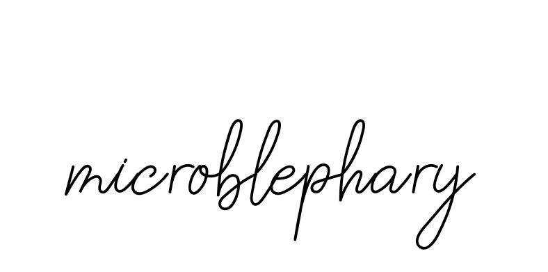 Handwritten Signature for Microblephary - Style 145 Online