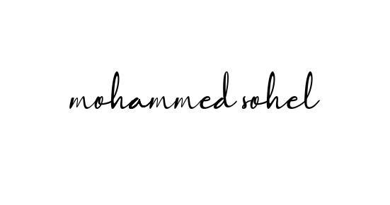 Mohammed-sohel signature