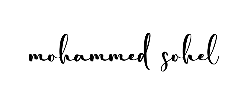 Mohammed-sohel signature