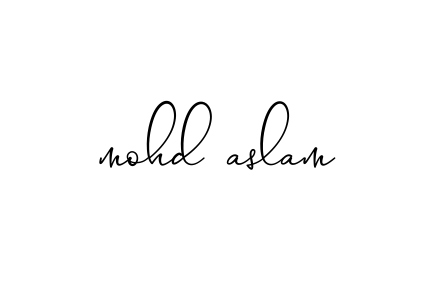 Mohd-aslam signature