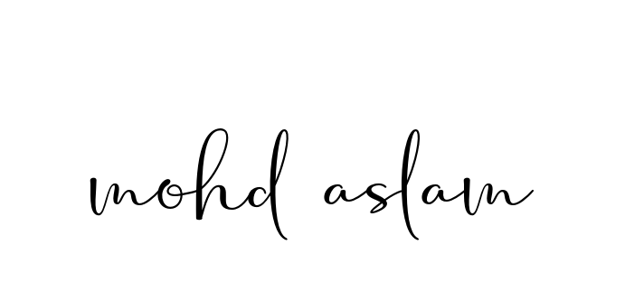 Mohd-aslam signature