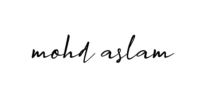 Mohd-aslam signature