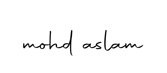 Mohd-aslam signature