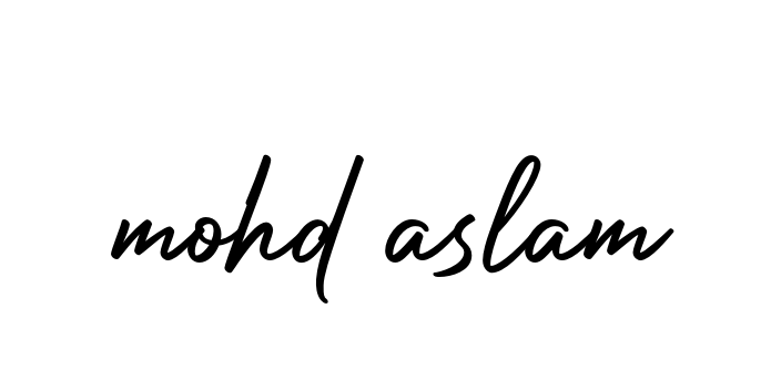 Mohd-aslam signature