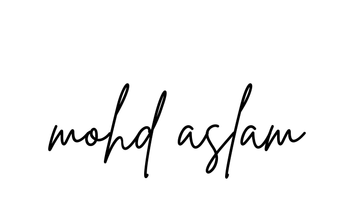 Mohd-aslam signature