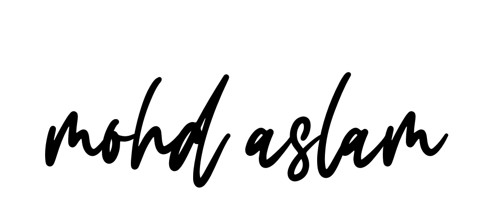 Mohd-aslam signature