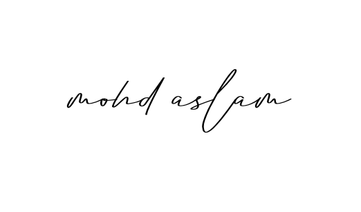 Mohd-aslam signature