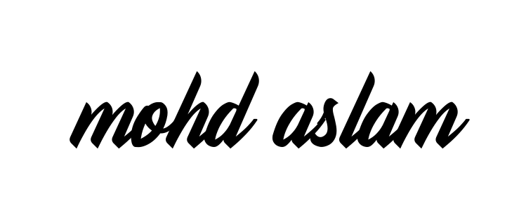 Mohd-aslam signature