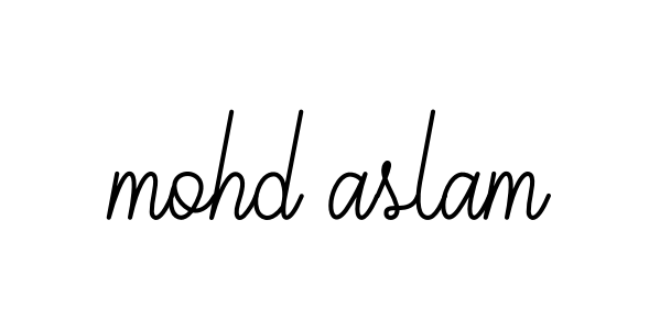 Mohd-aslam signature