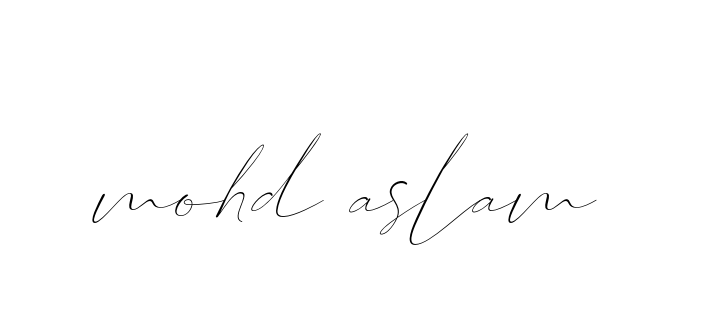 Mohd-aslam signature