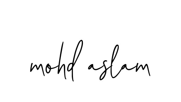 Mohd-aslam signature