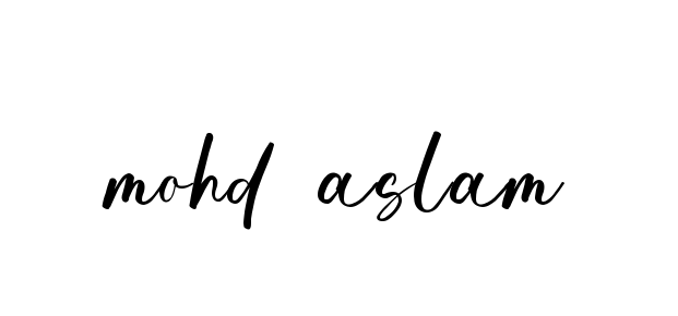 Mohd-aslam signature