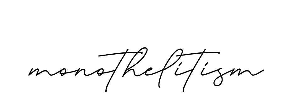 Monothelitism signature