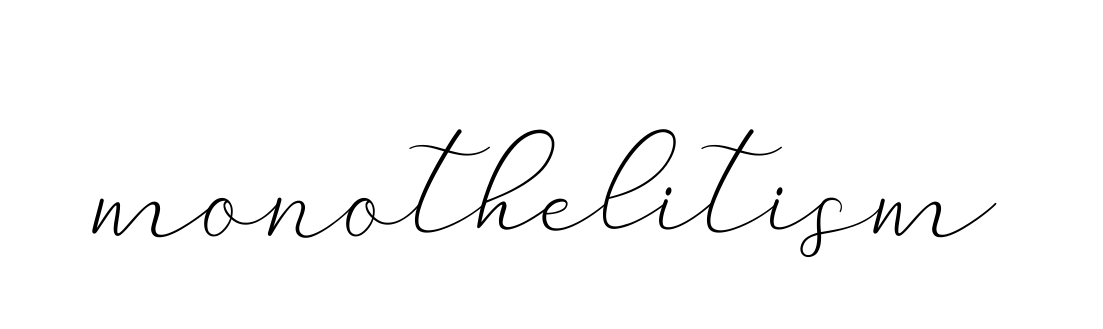 Monothelitism signature