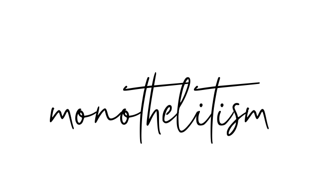 Monothelitism signature