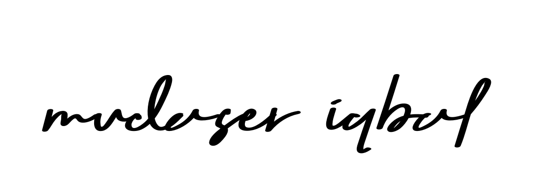 Handwritten Signature for Mudaser-iqbal - Style 135 Online