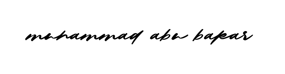 Handwritten Signature for Muhammad-abu-bakar - Style 140 Online