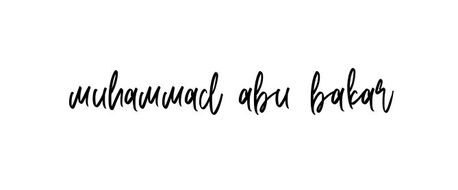 Handwritten Signature for Muhammad-abu-bakar - Style 143 Online