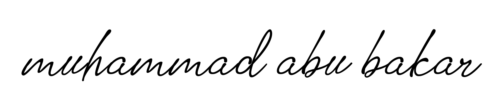 Handwritten Signature for Muhammad-abu-bakar - Style 151 Online