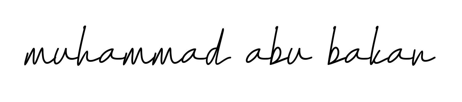 Handwritten Signature for Muhammad-abu-bakar - Style 155 Online