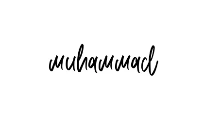 Handwritten Signature for Muhammad - Style 143 Online