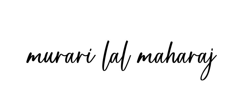 Handwritten Signature for Murari-lal-maharaj - Style 142 Online