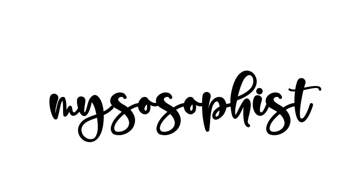 Handwritten Signature for Mysosophist - Style 136 Online