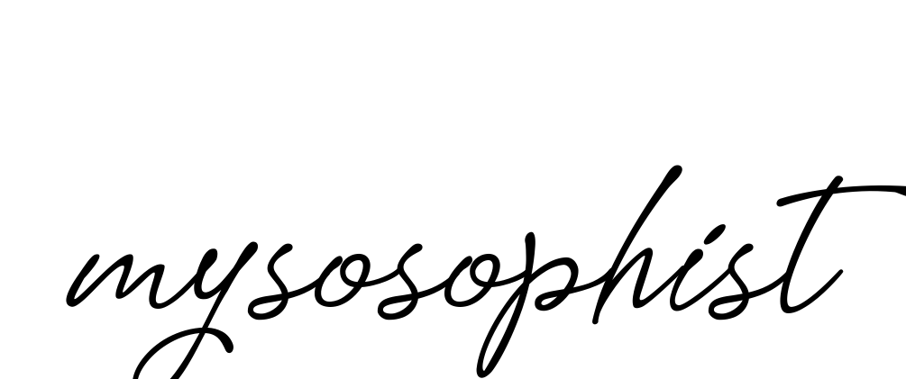 Handwritten Signature for Mysosophist - Style 151 Online