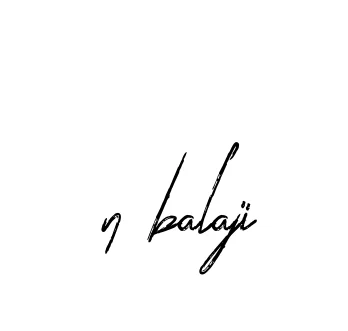 Handwritten Signature for N-balaji - Style 133 Online