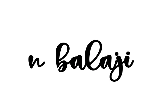 Handwritten Signature for N-balaji - Style 136 Online