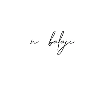 Handwritten Signature for N-balaji - Style 139 Online
