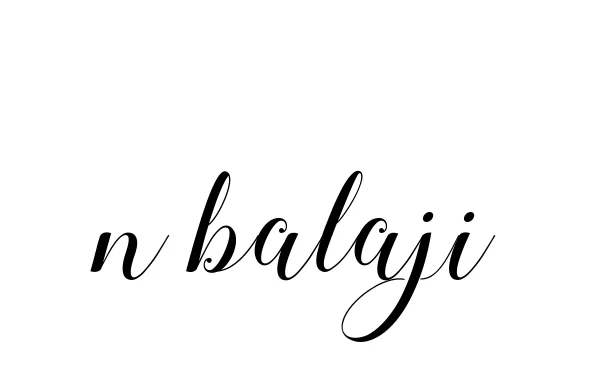 Handwritten Signature for N-balaji - Style 144 Online