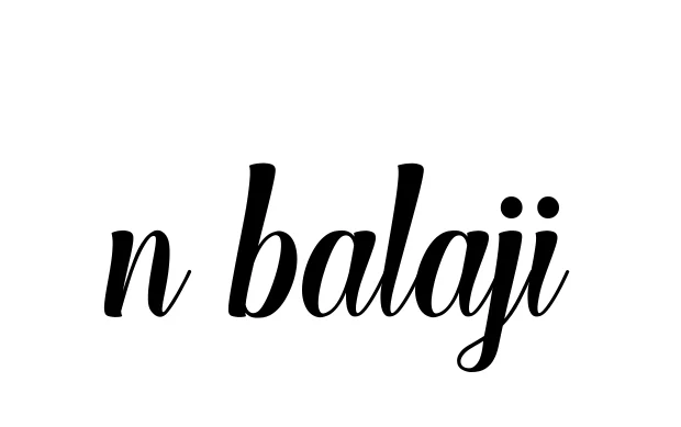 Handwritten Signature for N-balaji - Style 148 Online