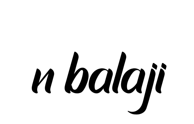Handwritten Signature for N-balaji - Style 153 Online