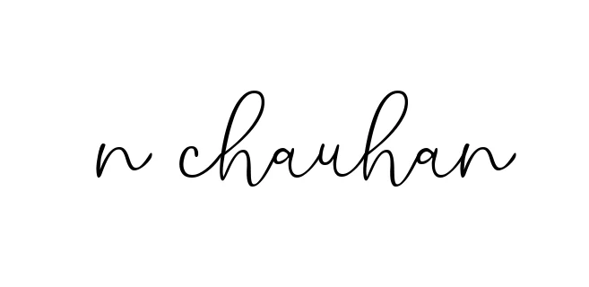 Handwritten Signature for N-chauhan - Style 147 Online